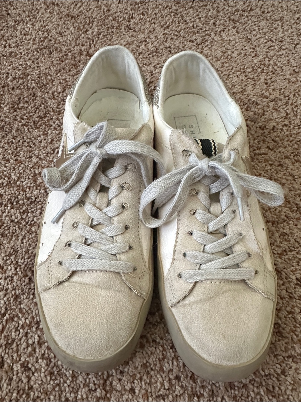 Women's Casual Low-Top Sneakers in Off-White